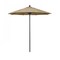 California Umbrella 7.5' Black Aluminum Market Patio Umbrella, Sunbrella Linen Sesame 194061334669 - alternate 1